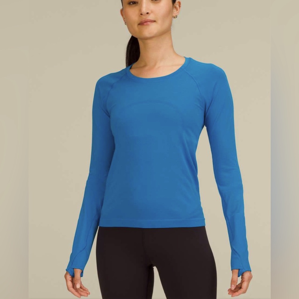 Lululemon Swiftly Tech Long Sleeve Shirt 2.0  Waist Length size 12